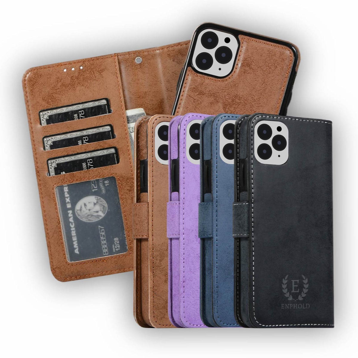 Folio 2-in-1 iPhone Wallet w/ Detachable Folding Card Holder Case Folio 2-in-1 iPhone Wallet w/ Detachable Folding Card Holder Case