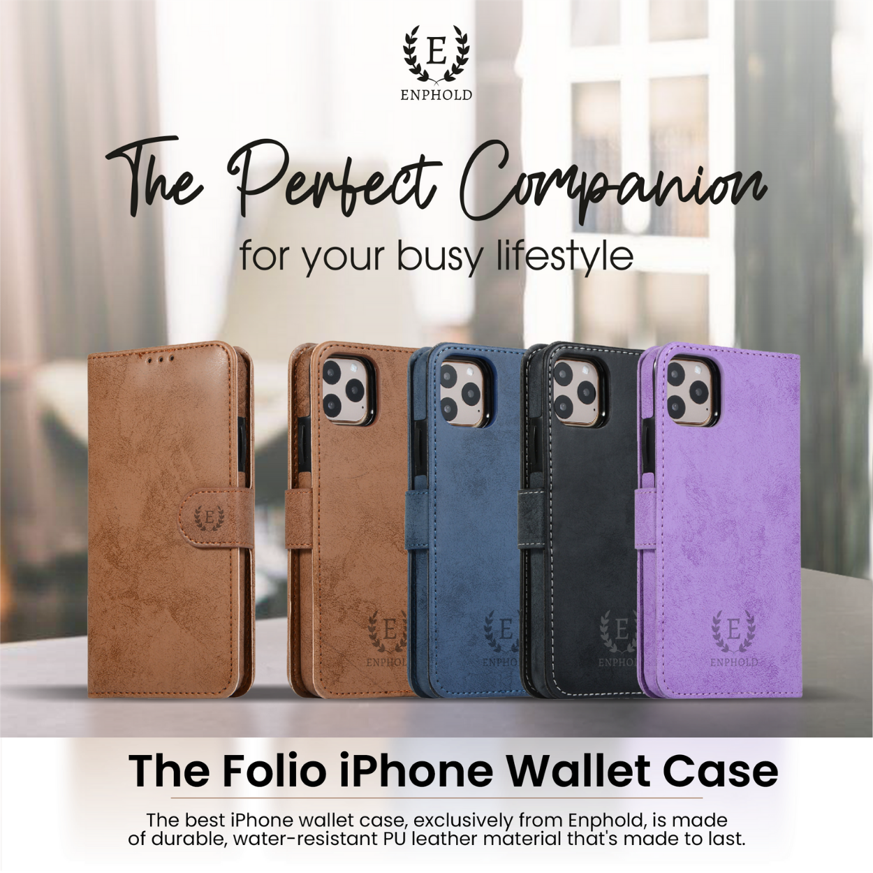 Folio iPhone Case Wallet & Magnetic Detachable Card Holder – Enphold Folio iPhone Case Wallet & Magnetic Detachable Card Holder – Enphold