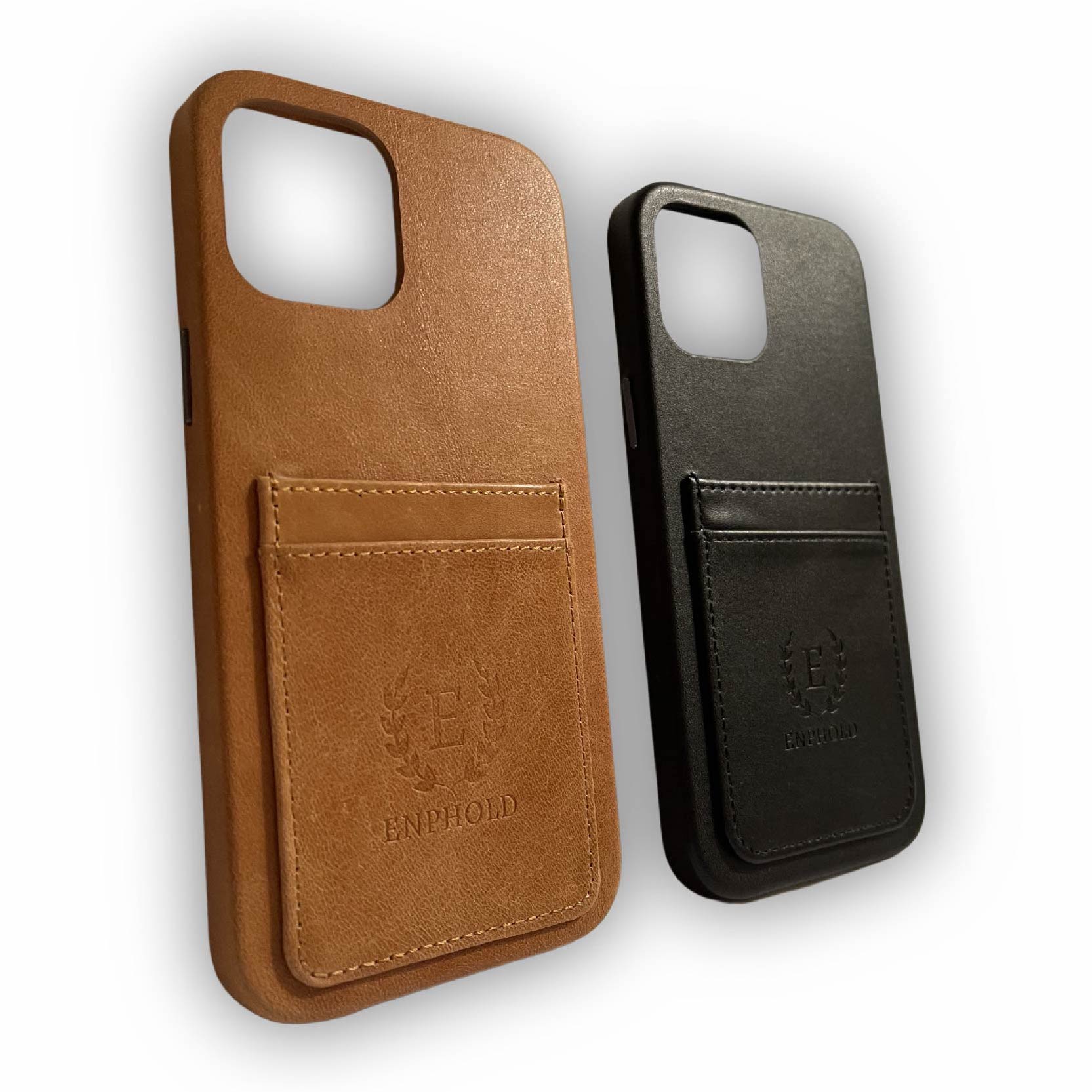Leather Dual iPhone Case iPhone Wallet 2 Phone Holder -  Ireland